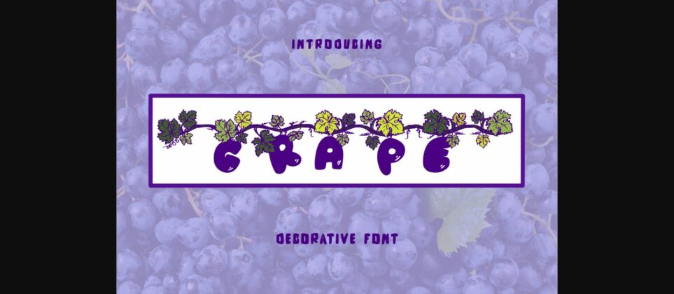 Grape Font Poster 3