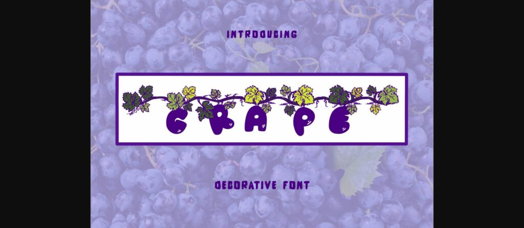 Grape Font Poster 1