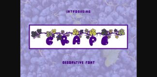 Grape Font Poster 1