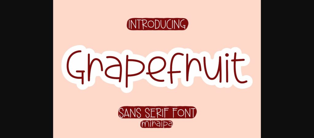 Grapefruit Font Poster 3