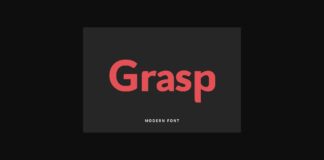 Grasp Font Poster 1