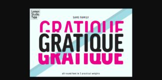 Gratique Font Poster 1