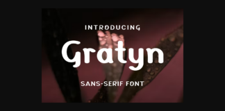 Gratyn Font Poster 1