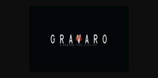 Gravaro Font Poster 1