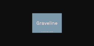 Graveline Font Poster 1