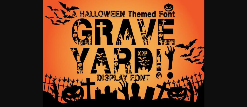 Graveyard Font Poster 3