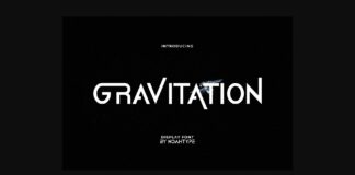 Gravitation Font Poster 1