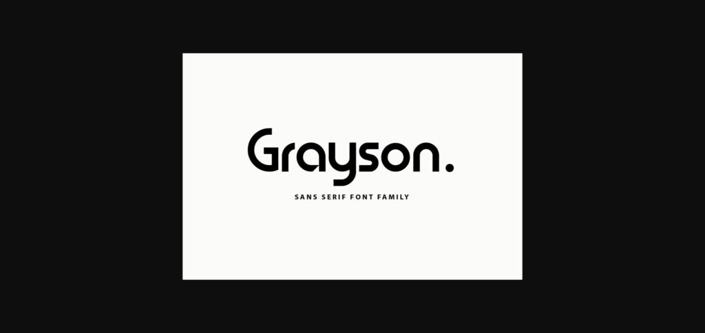 Grayson Font Poster 3