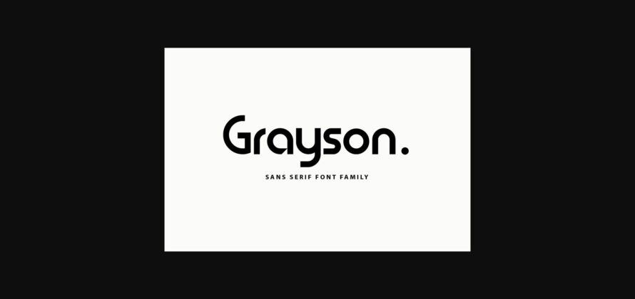 Grayson Font Poster 1