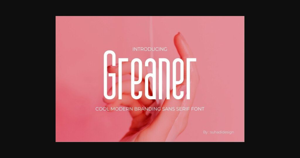 Greaner Font Poster 3