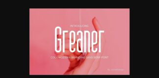 Greaner Font Poster 1