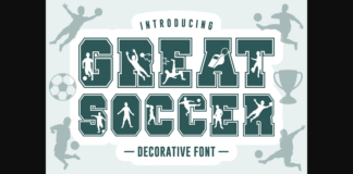 Great Soccer Font Poster 1