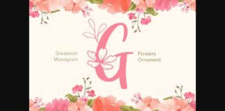 Great Wish Monogram Font Poster 1