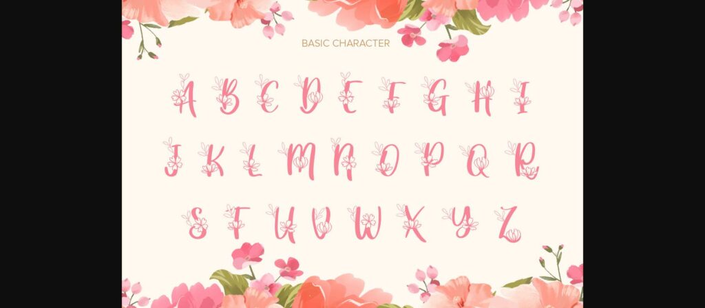 Great Wish Monogram Font Poster 7