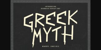 Greek Myth Font Poster 1