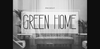 Green Home Font Poster 1