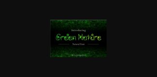 Green Nature Font Poster 1