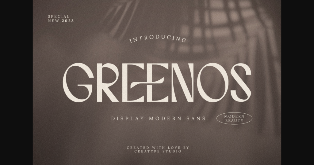 Greenos Font Poster 3