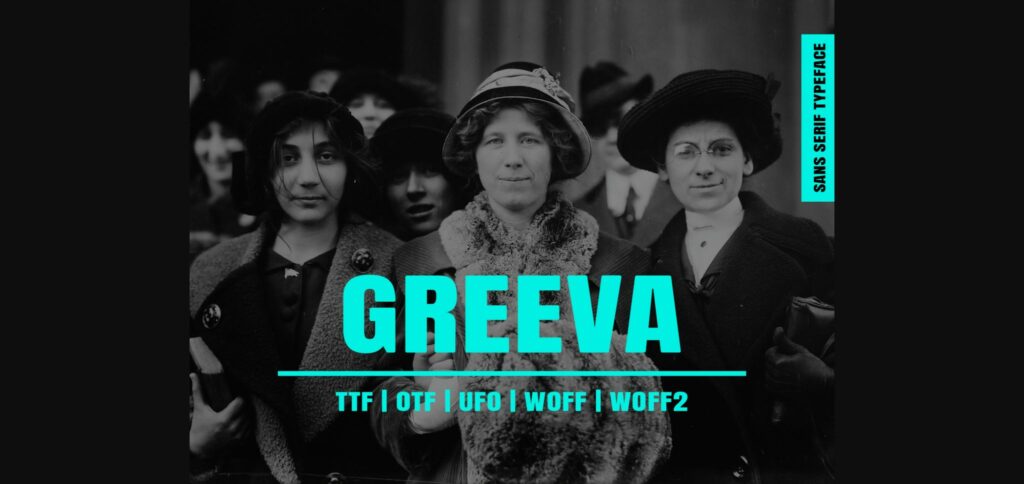 Greeva Font Poster 1