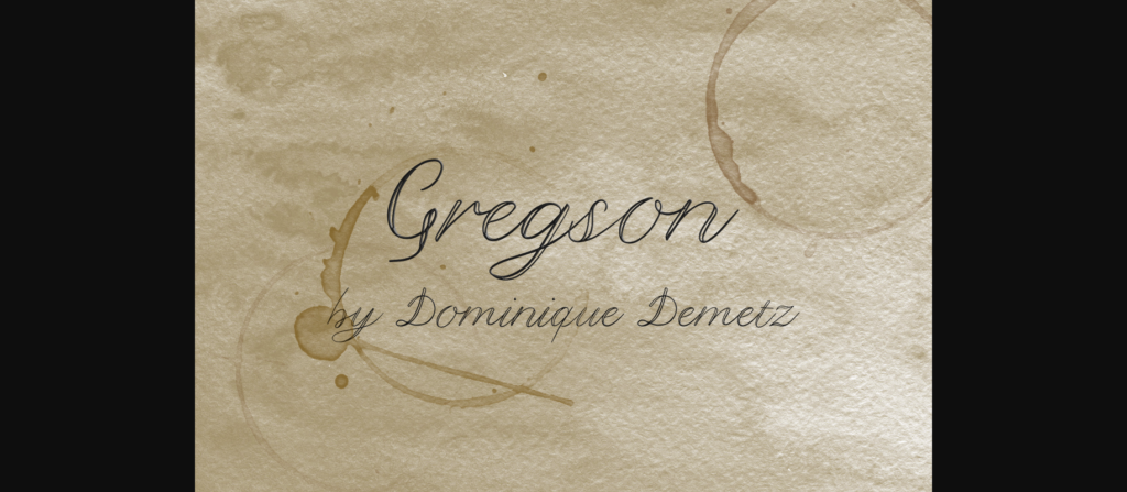 Gregson Font Poster 1