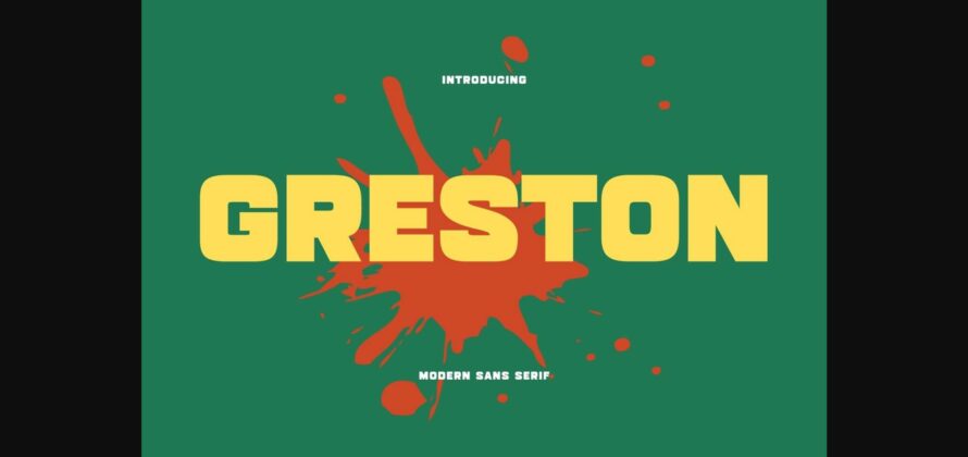 Greston Font Poster 1