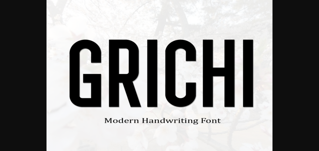 Grichi Font Poster 1