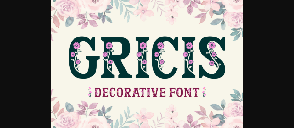 Gricis Font Poster 1