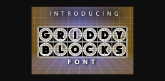 Griddy Blocks Font Poster 1