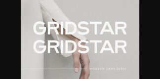 Gridstar Font Poster 1