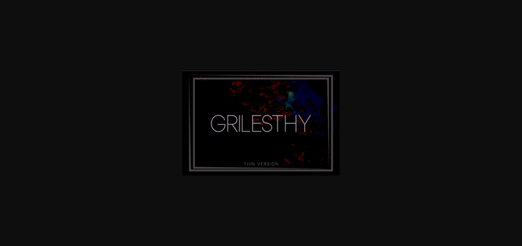 Grilesthy Thin Font Poster 3