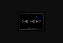 Grilesthy Medium Font Poster 1