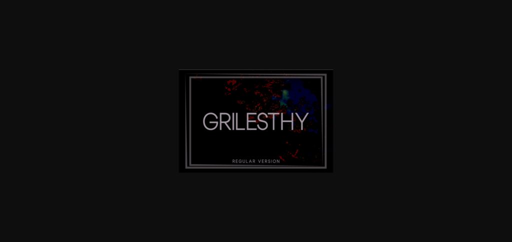 Grilesthy Regular Font Poster 3