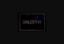 Grilesthy Light Font Poster 1