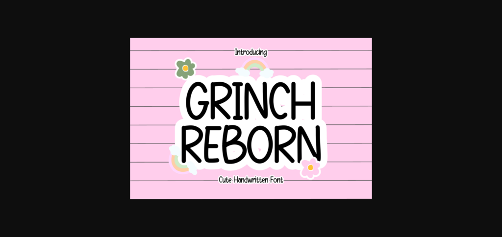 Grinch Reborn Font Poster 1