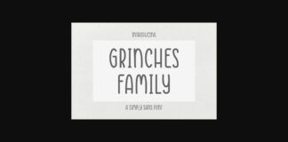 Grinches Family Font Poster 1