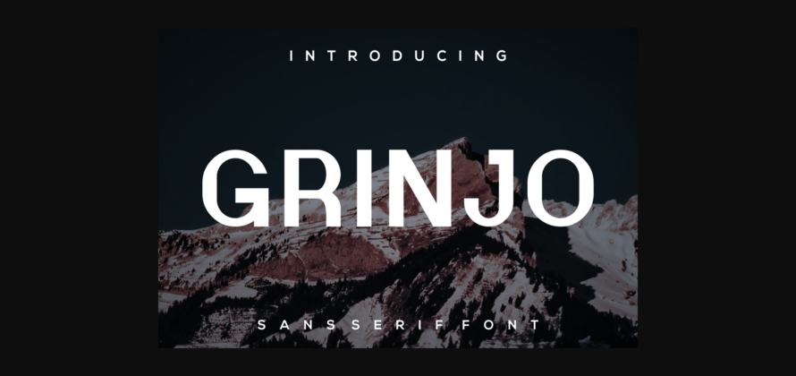 Grinjo Font Poster 3