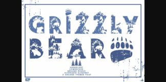 Grizzly Bear Font Poster 1