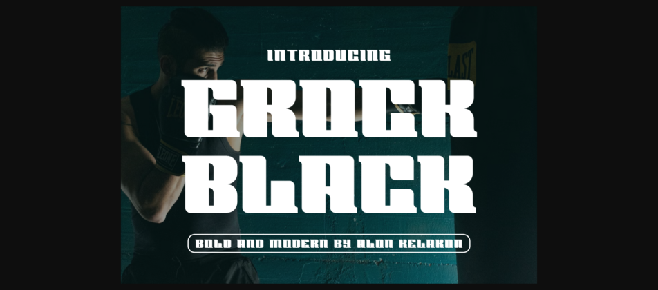 Grock Black Font Poster 3