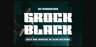 Grock Black Font Poster 1