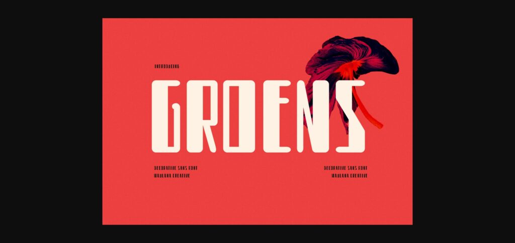 Groens Font Poster 3