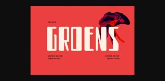 Groens Font Poster 1