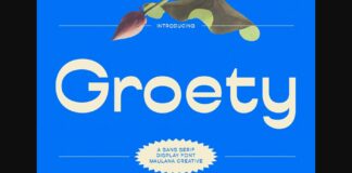 Groety Font Poster 1