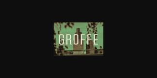 Groffe Font Poster 1