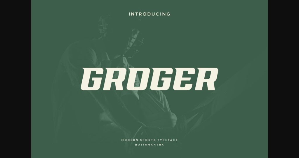 Groger Font Poster 3