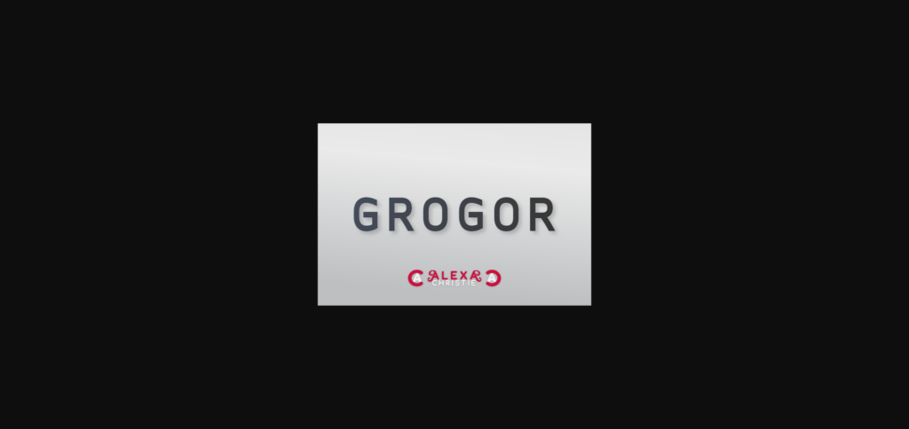 Grogor Font Poster 3