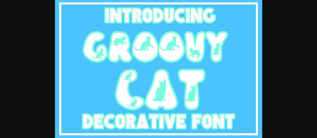 Groovy Cat Font Poster 3