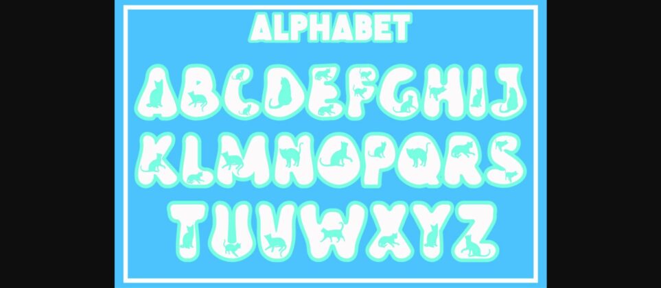 Groovy Cat Font Poster 4