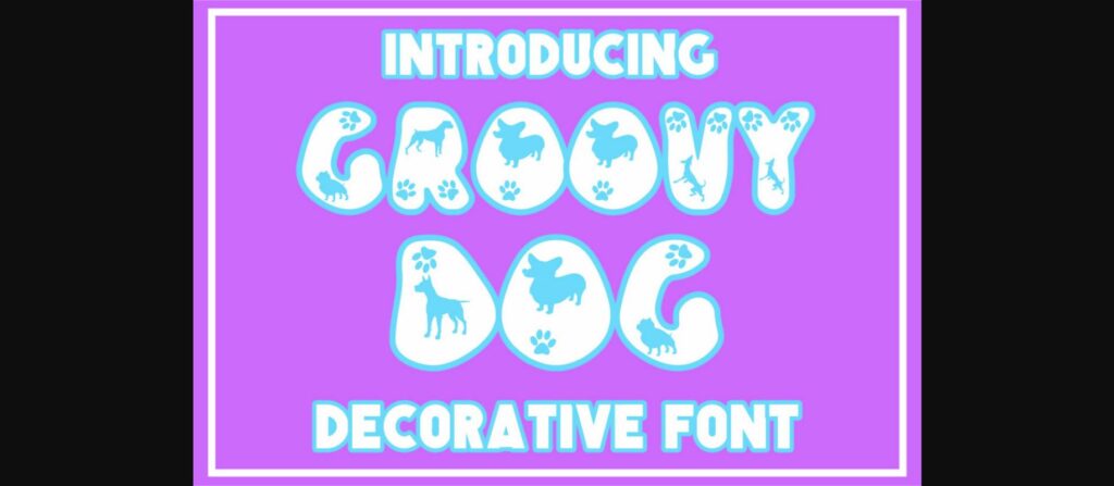 Groovy Dog Font Poster 3