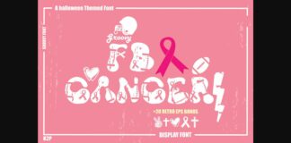 Groovy Fb Cancer Font Poster 1