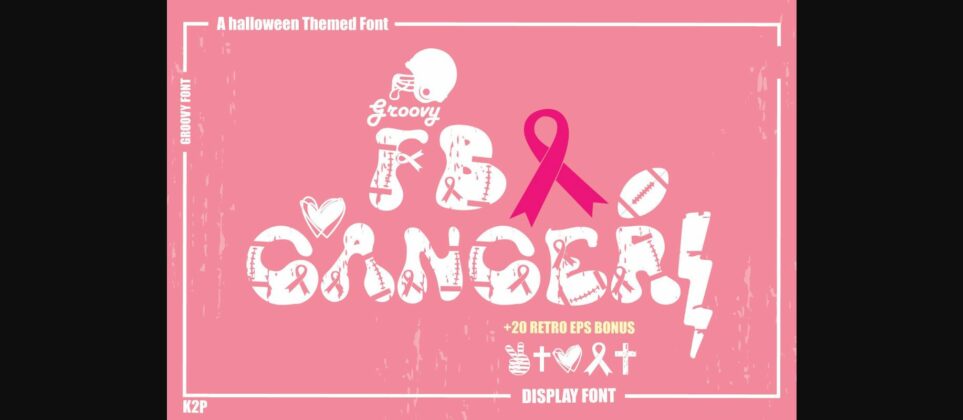 Groovy Fb Cancer Font Poster 1